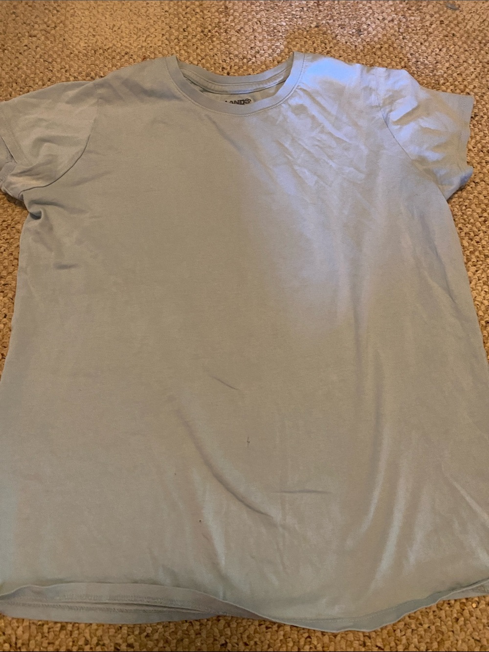Lands' End Boys' Pale Blue Short Sleeve Tee